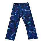 Old Navy Go-Dry Sport Capri Leggings Blue Purple Compression Size M 19.5" VG