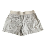 Khakis & Co Womens Shorts 10 Beige Tan Beach Drawstring 4 Pocket Cotton Blend