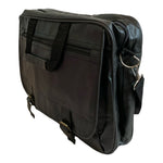 Men's Briefcase Black Leatherette Travel Bag Laptop Bag Waterproof Messenger Bag