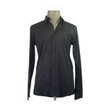 HUGO BOSS Black Cotton Slim Fit Button Front Long Sleeve Men's Dress Shirt Sz XL