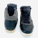 PLATO Men’s Leather High Top Sneakers Boots Winter Lace-Up EUR 41 US 7.5