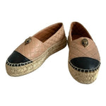 Women’s Shoes KURT GEIGER LONDON Slip On Espadrilles Black Tan Leather Loafers