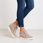Time and Tru Dusty Rose Wedge Ankle Booties Women’s Size 9