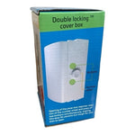 Wappa Baby Safety Outlet Cover Box White Double Lock Child Proof NIB