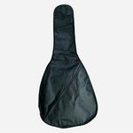 Black Padded Acoustic Guitar Bag Case 36x18 Storage Travel Soft Cover Good Plus