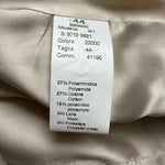Maria Grazia Severi Wool Blend Blazer Beige Brown Bow Detail Jacket IT 44 US M