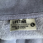 Lifetime Men's Grey Tracker Jacket L Zip Front Cotton Contrasting Seams NWT