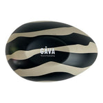 GAVA Fillable Tin Easter Egg Zebra Pattern 4.5"x6" Scandinavian Decor NIB