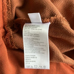 Urban Outfitters Womens Jumpsuit S Burnt Orange Corduroy Sleeveless Button Front