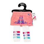 AGOO Tushie Huggers Flower Cascade Legging Crawlers S/M 0–12M NWT Cotton Stretch