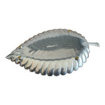 Reed & Barton Elm Leaf Platter Arbor Collection Silver Metal Tray 10.75x6.5 VG