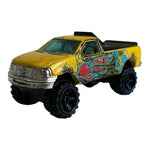 Hot Wheels 1997 Ford F-150 Pickup Truck Yellow Die-Cast 1:64 Scale Collectible