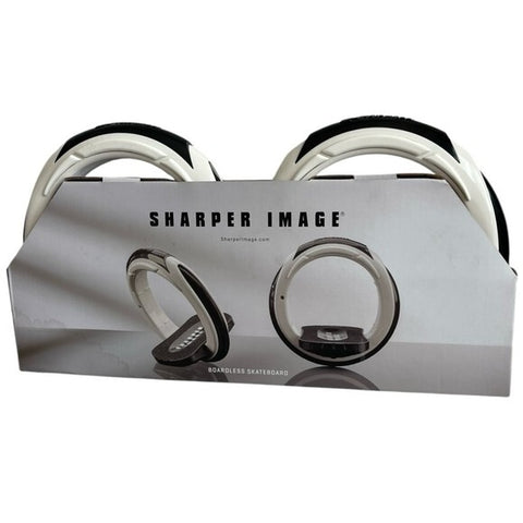Sharper Image Boardless Skateboard Orbit Wheel Skates Black White Sport NIB