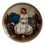 Vintage 1993 Knowles Norman Rockwell Waiting at the Dance Plate 8.5" NIB