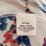ZANZEA Floral Print Kimono Duster S/M Long Sleeve Cover-Up 45" Hawaiian NWT