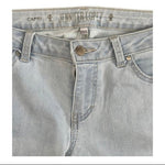 Jennifer Lopez Women's Light Blue Capri Jeans 6 Mid Rise Cotton Blend VG