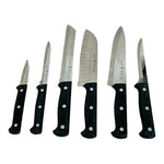 J.A. Henckels 7pc Knife Block Set German Stainless Steel Hardwood Stand Vintage