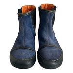 TCHOCO Blue Suede Chelsea Ankle Boots Women’s Sneakers Booties Size 6