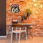 Route 66 Metal Sign Retro Wall Plaque Historic Highway Road Decor 11.5"