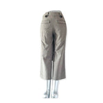 Apt 9 Womens Cropped Pants 6 Grey Torie Straight Leg Capri Stretch Office Casual