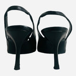 VIA SPIGA Black Leather High Heel Slingback Pumps Women’s Size 5