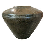 Rare Antique Bronze Floor Vase Large Decorative Ancient Pot Home Decor Jar 15"