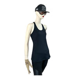 Nike Dri-FIT Women Slim Fit Racerback Tank Top Black Athletic Size M