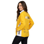Primal Padres Pedal The Cause Women's Windbreaker XXL Yellow Cycling Jacket NWT