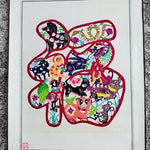 Chinese Paper Cut Tapestry Scroll Happiness Zodiac Animals 30x13 Red White NIB