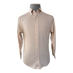Nordstrom Men's Tan Cotton Button Front Dress Shirt 15-32 Wrinkle Free VG
