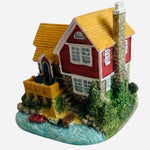 Vintage 1999 Liberty Falls Riverside Lodge House Figurine 3x3x3" Collectible NIB