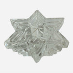 Vintage WMF Crystal Candle Holder Star of David Design 24% Lead Crystal