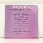 LP Discos Beto 9o Aniversario Vol. 2