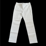 Chico's So Lifting Women's White Cotton Jeans 10 (1.5) Slim Fit Stretch VG