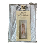 NIB Clear Vinyl Suit Dress Bag Wide Zippered Garment Bag Closet Organizer