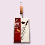 Corn Holders Roasted Corn Grill Set of 4 Wooden Handle BBQ Skewers NIB