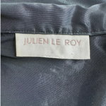 JULIEN LE ROY Grey Satin Lightweight Designer Blazer Size M Suit Jacket EXC