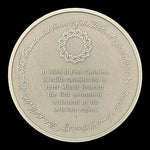 Franklin Mint History of Colonial America Pewter Medal Fort Christina Vintage