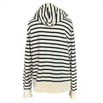 Ralph Lauren Jeans Women's Striped Hoodie XL Navy Blue Cotton LRL Sweatshirt VG