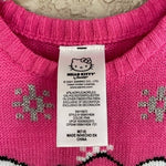 Hello Kitty Girls Pink Sweater Dress Long Sleeve Knee Length Size 7-8 NWT