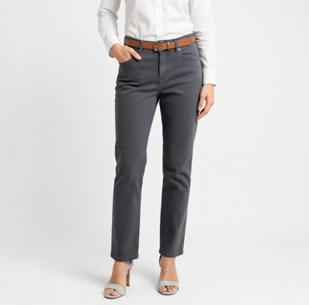 Calvin Klein Women's Dark Grey Ankle Skinny Jeans Size 8 Cotton Stretch VG