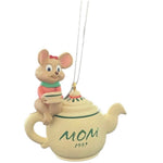 Hallmark 1997 Dad Mom Mice Christmas Ornaments Set of 2 Vintage Resin