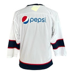 Hartford Wolf Pack AHL Hockey Jersey White Blue Red Polyester Youth Sz XL NWT