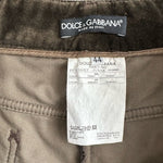 Dolce Gabbana Brown Cotton Velvet Corduroy Jeans Chameleon Color Women 8
