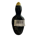 Vintage Fox Run Pie Bird Ceramic Pie Vent Whistle 4" Black Yellow Crow NIB