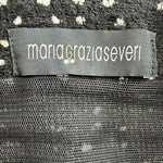 Maria Grazia Severi Italian Designer Cropped Beaded Wool Blazer EUR 42
