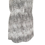 Hilary Radley Animal Print Blouson Midi Dress V-Neck Sleeveless Size 8