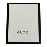 Authentic GUCCI Empty Gift Box Black White Italy w/ Care Booklet 3.5x2.5x4" VG