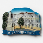Milano La Scala Opera House 3D Resin Fridge Magnet Italy Souvenir 3"x2.25" VG