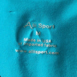Alii Sport Women's Teal Cycling Jersey M Short Sleeve Zip UV Protection NWT